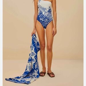 FarmRio Ocean Scarf Panneaux NWT